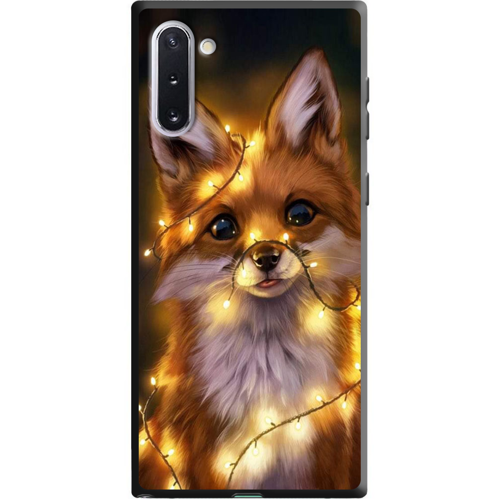 Чохол Boxface Samsung N970 Galaxy Note 10 Різдвяна Лисичка Чорний силікон (37407-up2399-38697)