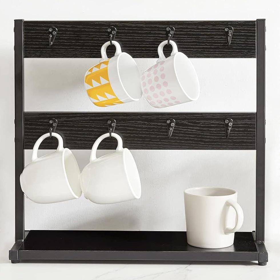 Стойка для кружек из дерева Нанита Венге (СДК-004312) - фото 2 Стойка для кружек из дерева Нанита Венге (СДК-004312) - фото 2