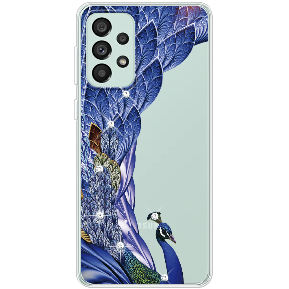 Чохол BoxFace Samsung Galaxy A33 5G (A336) Павич зі стразами Прозорий силікон (44140-rs7-44140)