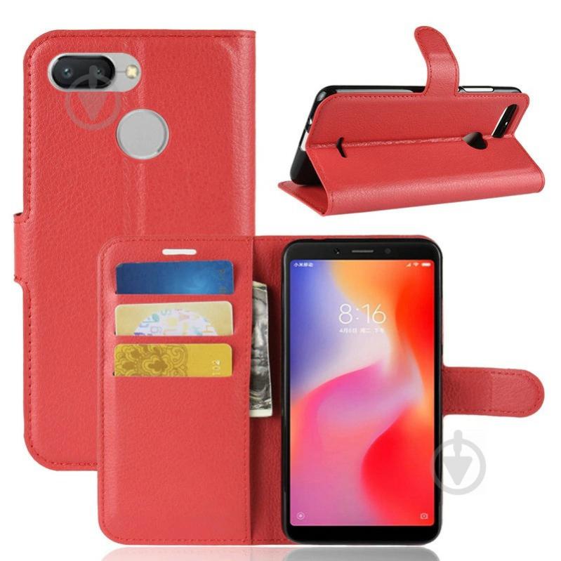 Чохол-книжка Litchie Wallet для Xiaomi Redmi 6 Червоний (arbc3647) - фото 2