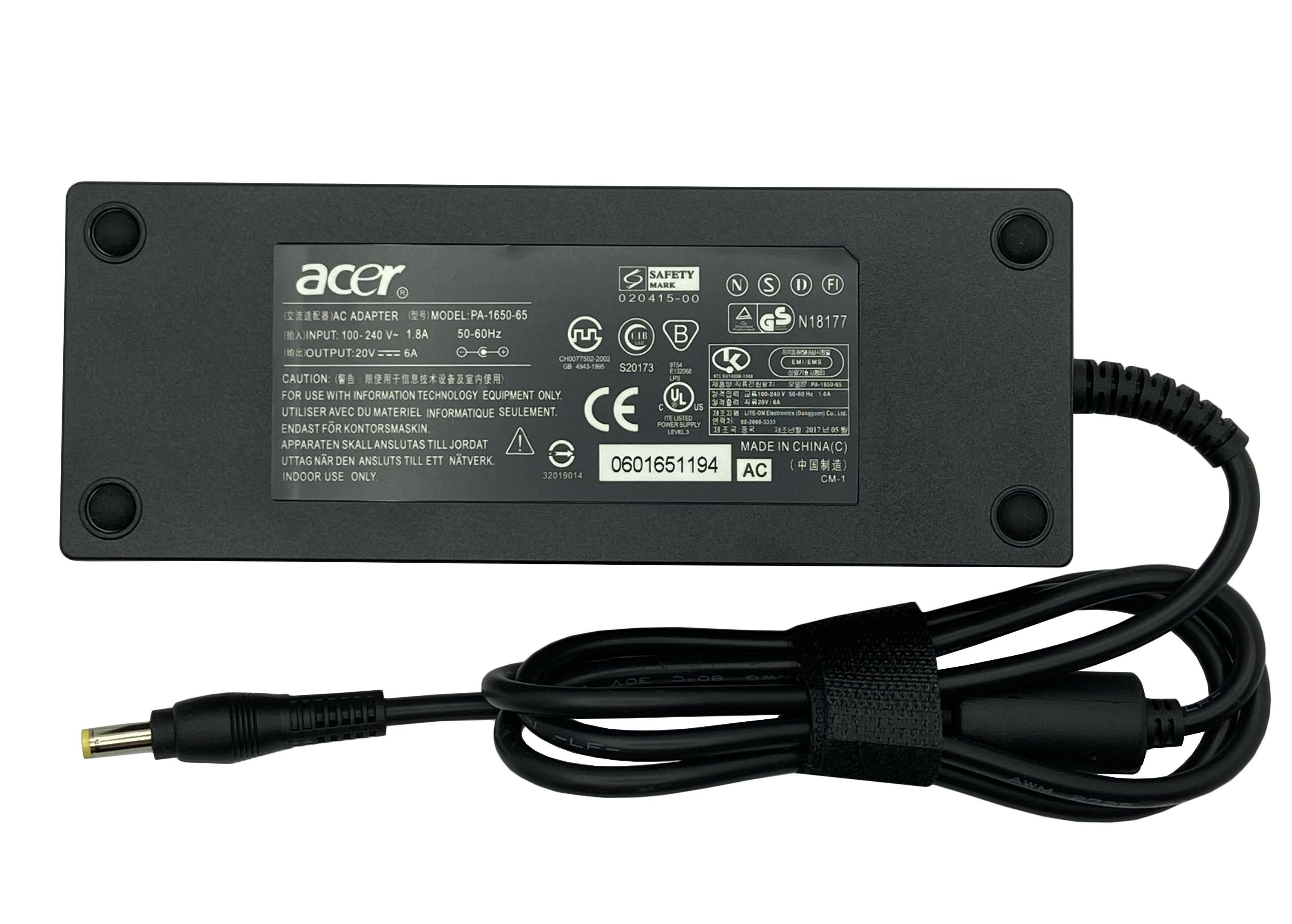 Блок питания для ноутбука Acer 120W 20V 6A 5,5x2,5 мм (079490) Блок питания для ноутбука Acer 120W 20V 6A 5,5x2,5 мм (079490)
