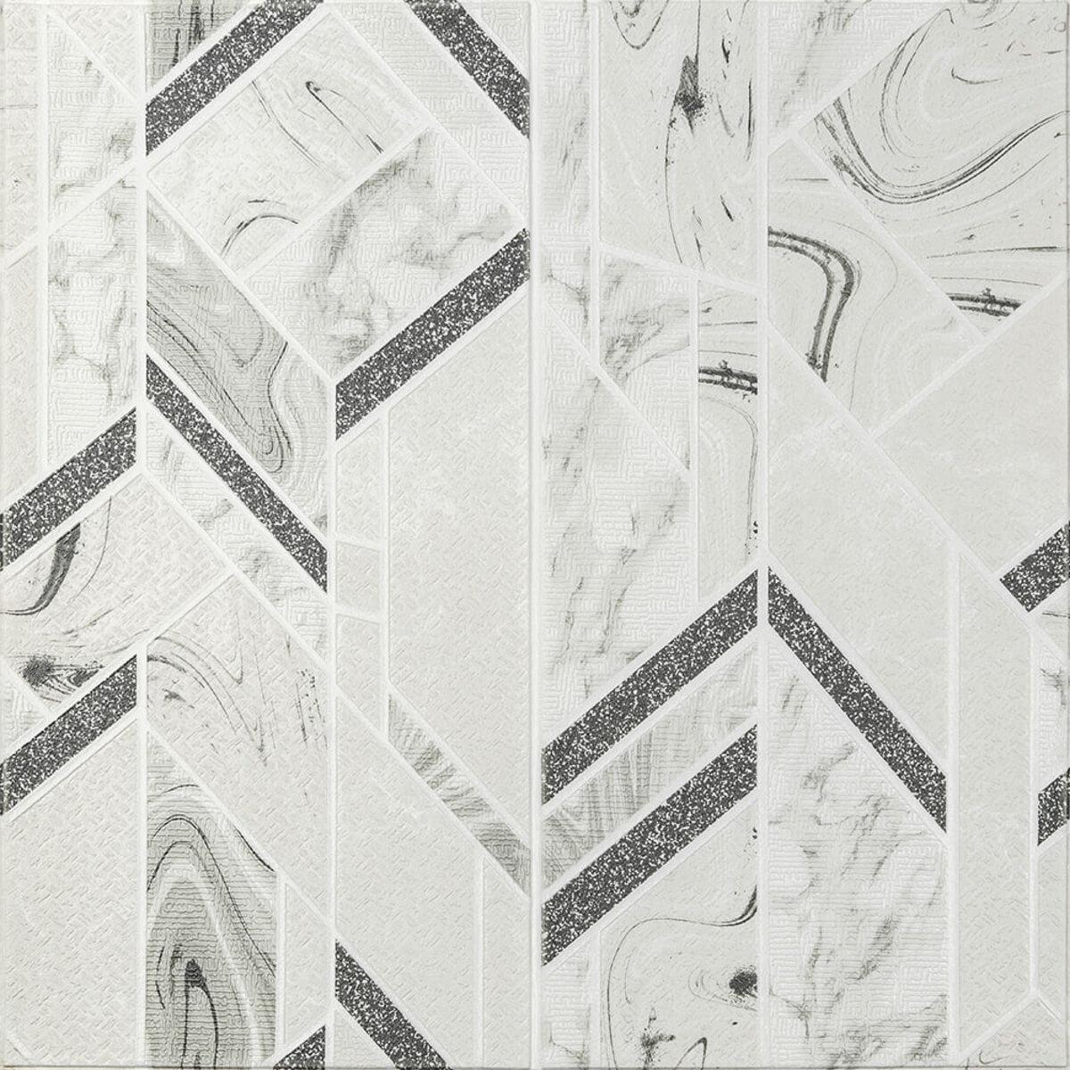 3D-панель стеновая Sticker Wall SW-00001990 700х700х4 мм Серый (991944028)