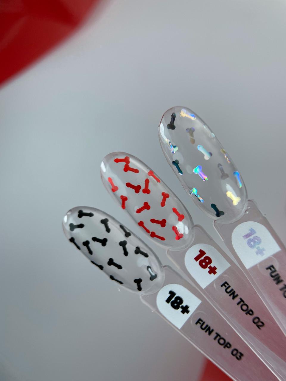 Топ без липкого шару Nails Of The Day FUN! top 10 мл 01 Голографік (2540019105) - фото 3 Топ без липкого шару Nails Of The Day FUN! top 10 мл 01 Голографік (2540019105) - фото 3