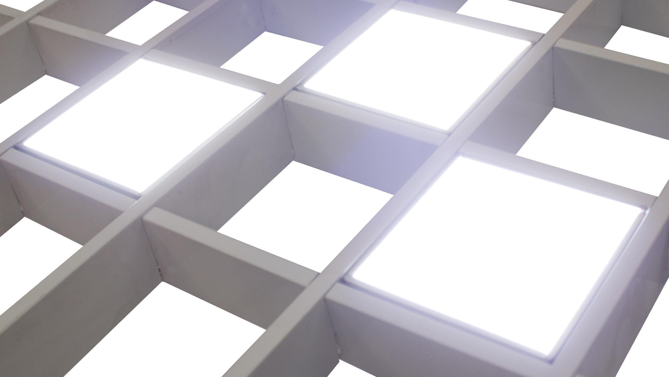 Система светильников Грильято СГД 27 Вт трио 3 шт. 100х100 мм 4000К