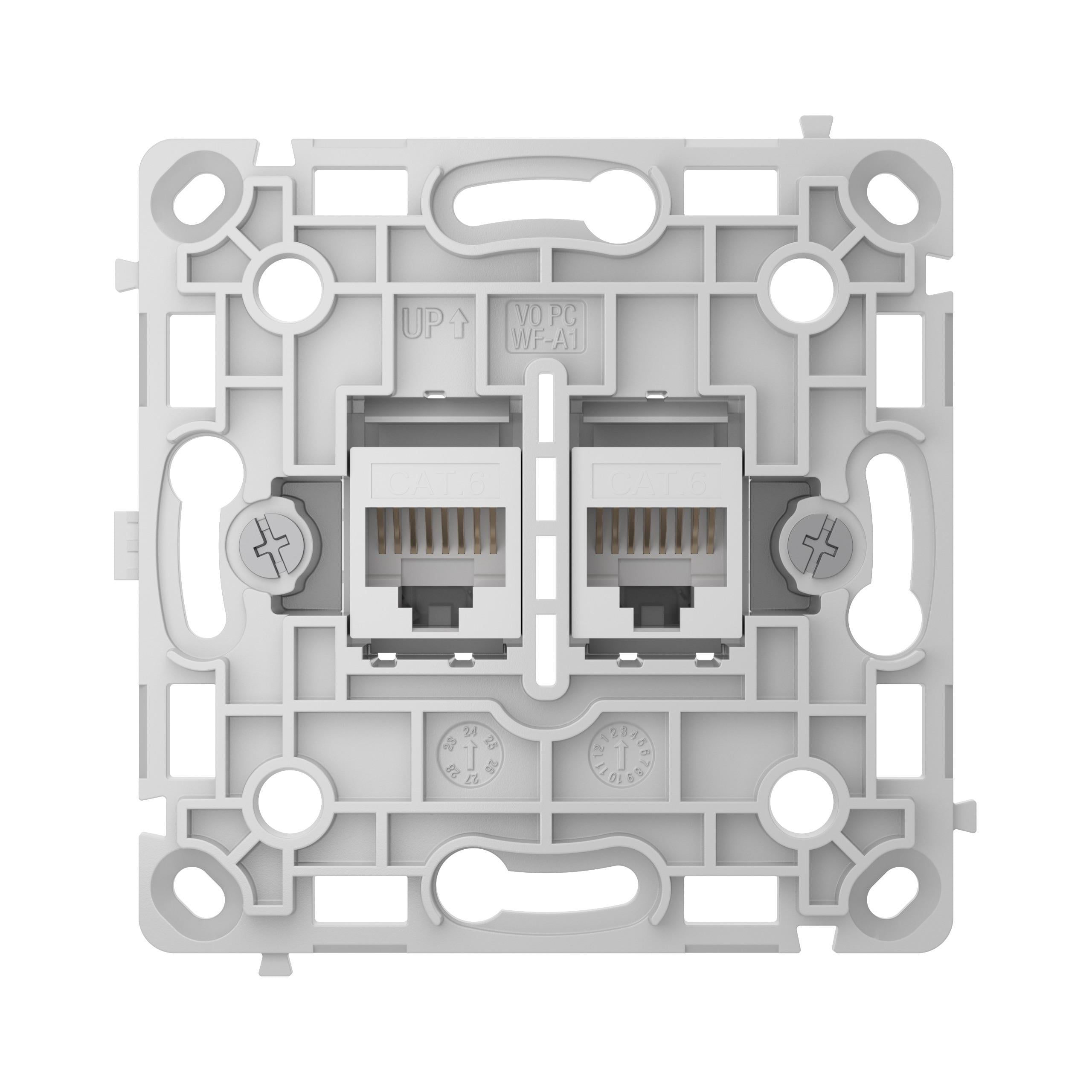 Механизм розетки Ajax OutletCore LAN Vertical White (17237) Механизм розетки Ajax OutletCore LAN Vertical White (17237)