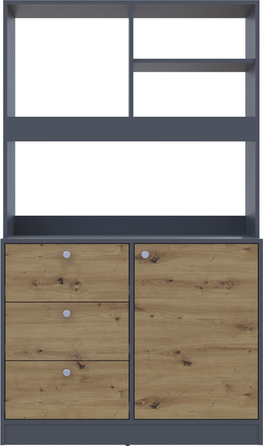 Кухня міні Doros Графіт/Дуб Евок (81359336) - фото 2 Кухня міні Doros Графіт/Дуб Евок (81359336) - фото 2