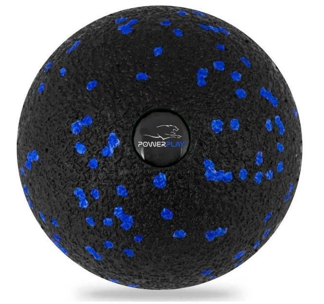 Массажный мяч PowerPlay PP-4351 Epp Massage Ball d 10 см Черный/Синий (PP-4351_Blue_d10)