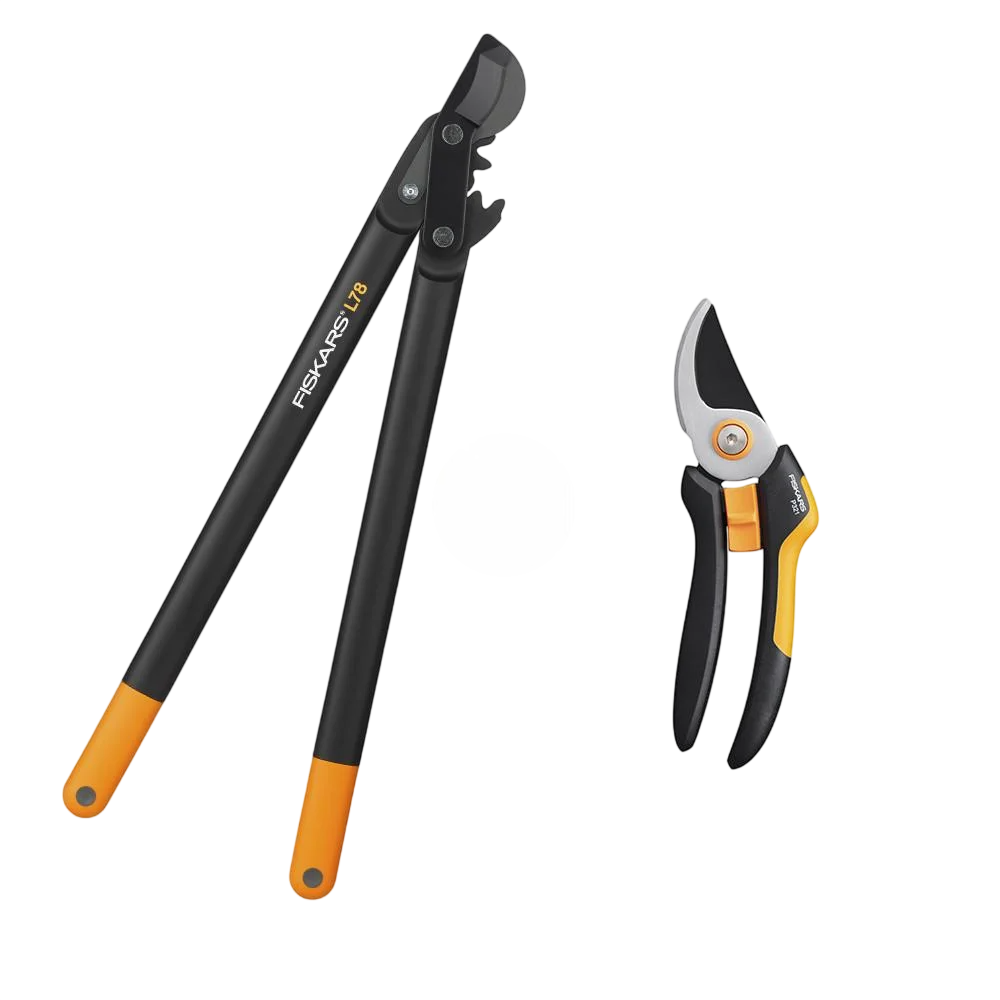 Набор для обрезки деревьев Fiskars секатор Solid P321 и сучкорез PowerGear L78 (FISKARS-SET-P321-L78)