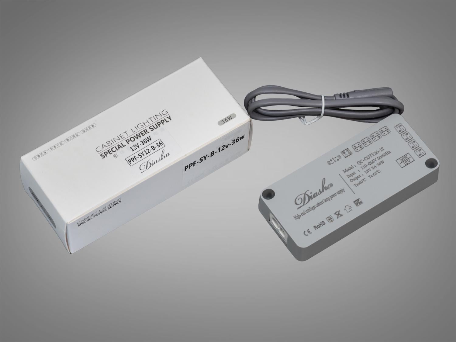 Управляемый блок питания тонкий для LED-ленты 12 В 36 Вт 3А (PPF-SY-B-12v-36w)