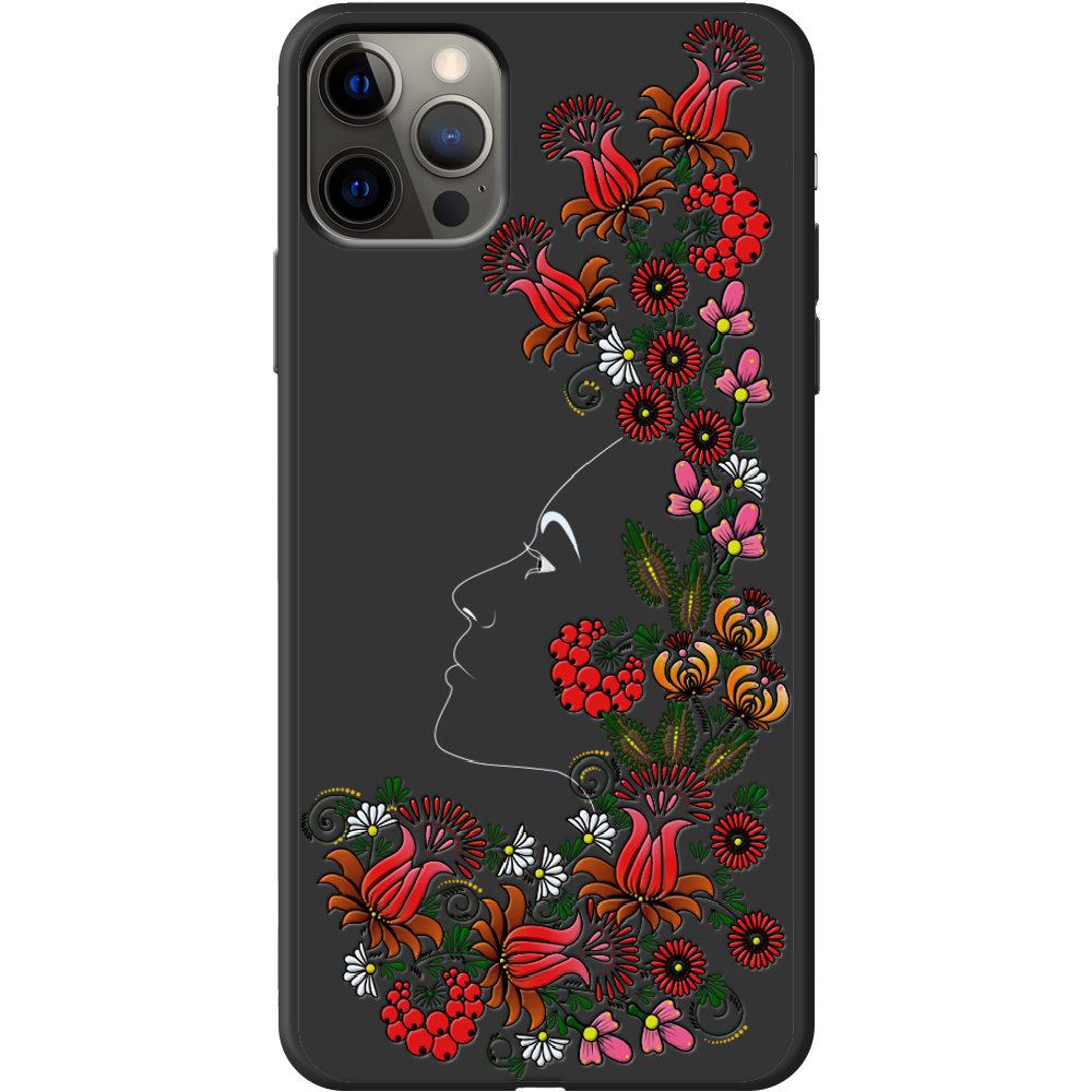 ᐉ Чехол Boxface iPhone 12 Pro 3D Ukrainian Muse Черный силикон  (41086-bk64-41089) • Купить в Киеве, Украине • Лучшая цена в Эпицентр