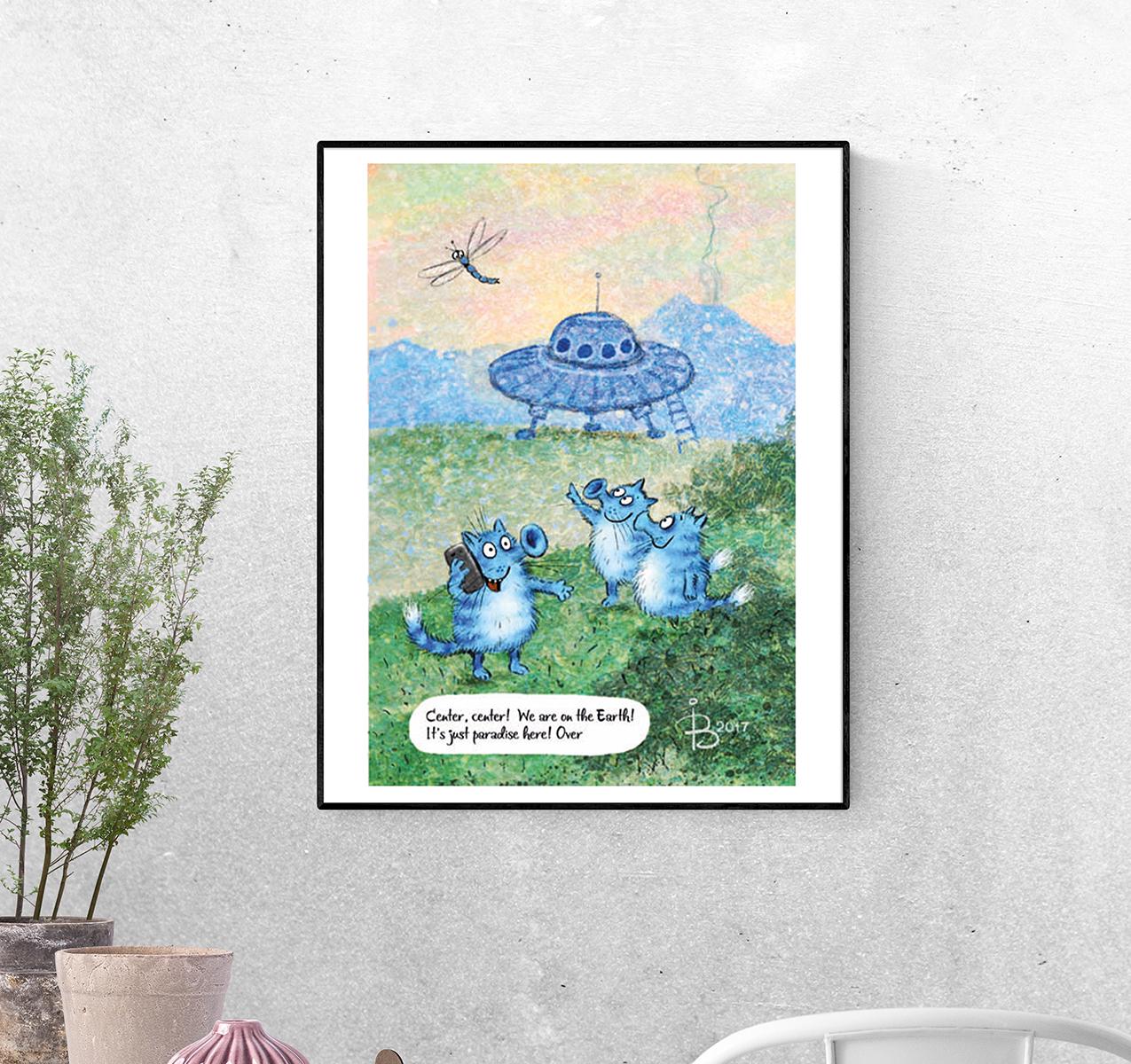 Постер Прилет инопланетян формат А-5