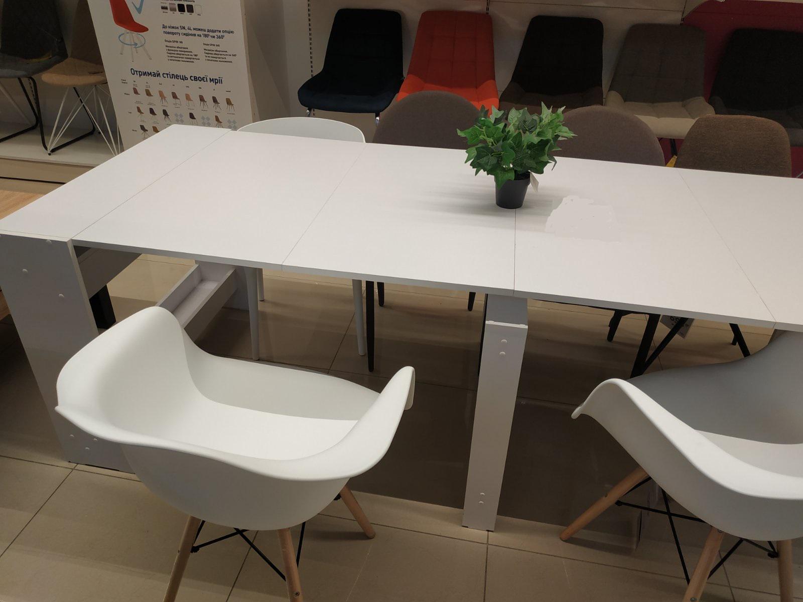 Обідній стіл-трансформер Python розібраний 2400x750x900 мм Білий (GATB22010000000) - фото 5 Обідній стіл-трансформер Python розібраний 2400x750x900 мм Білий (GATB22010000000) - фото 5