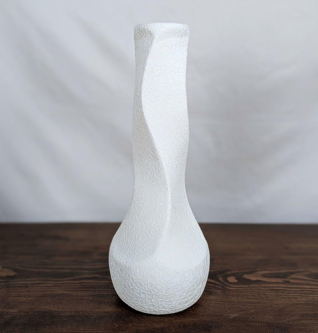 Ваза напольная Nana ceramics Самбука шелк 42 см Белый