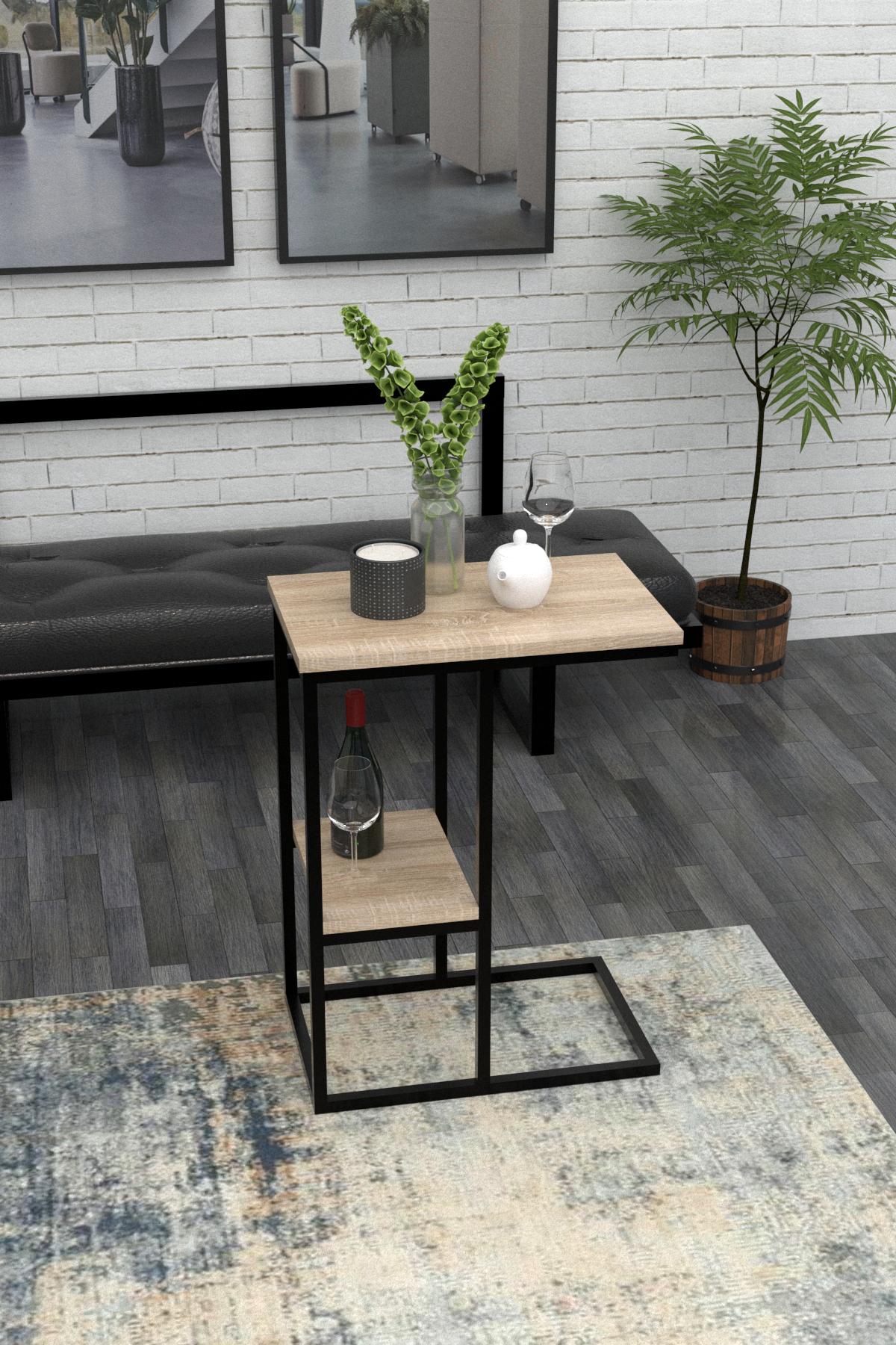 Приставной столик EcoLoft Эстела Плюс DSP-1067 Дуб Сонома (27388097)