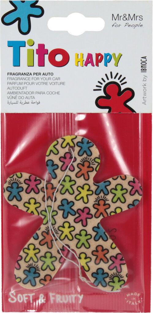Ароматизатор Mr&Mrs Tito Happy Multicolor White Soft/Fruity сухая карточка