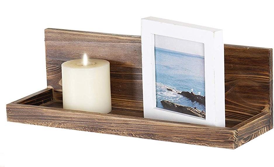 Полка настенная из дерева Джида Капучино (НСП-006009)