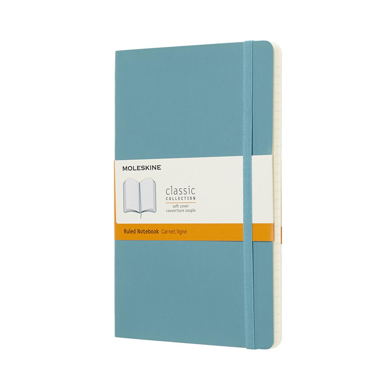 Блокнот Moleskine Classic средний 13х21 см 192 страницы в линейку мягкий Океанский/Синий (8058341715505)