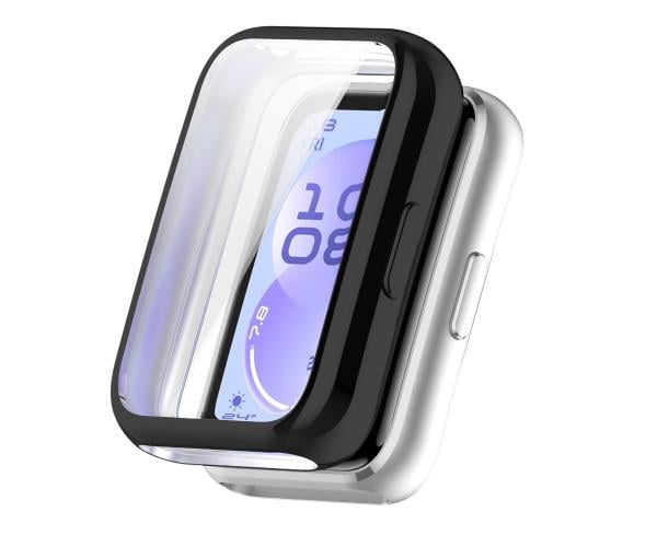 Чехол силиконовый Huawei Band 11 с защитой на экран Черный