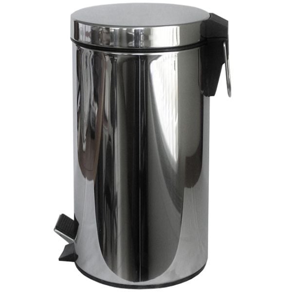 Ведро для мусора с педалью из нержавеющей стали емкостью 30 л