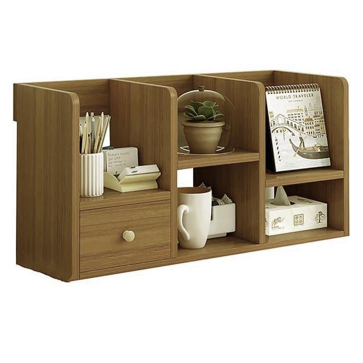 Полка-надстройка настольная из дерева Алевина сиена (АКД-011405)