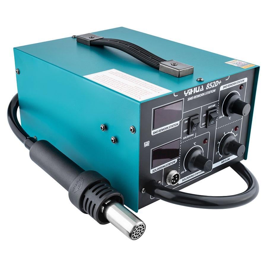Паяльная станция компрессорная Yihua 852D+ 400 Вт 150-500С 6 кг (286813) - фото 2