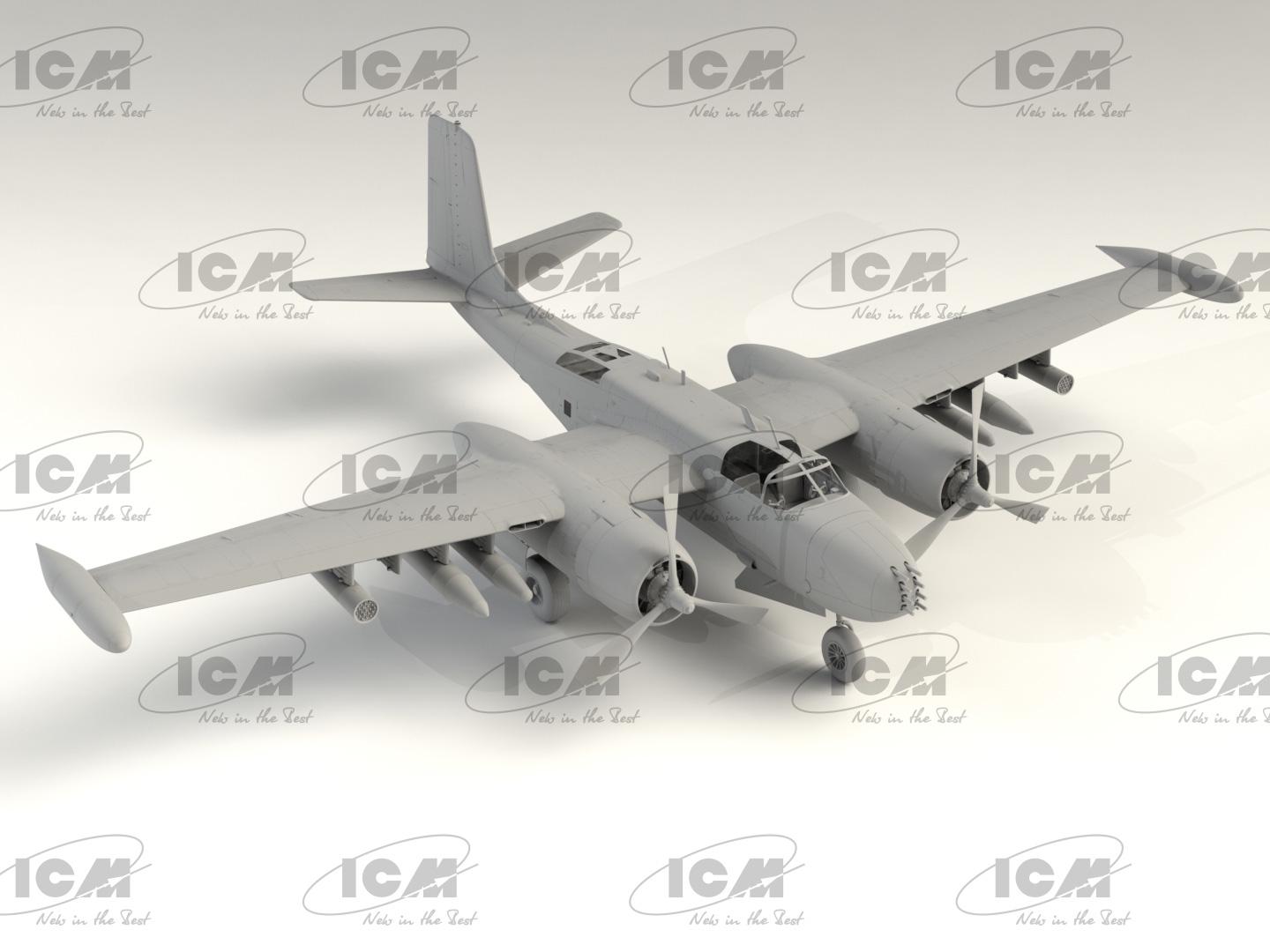 Збірна модель ICM B-26K Counter Invader ударний літак США ранній (48278) - фото 15