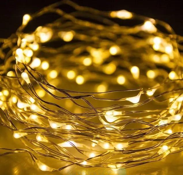 Гирлянда Капля росы 5 м 50 LED от батареек АА Теплый белый (ULT-0880497) Гирлянда Капля росы 5 м 50 LED от батареек АА Теплый белый (ULT-0880497)