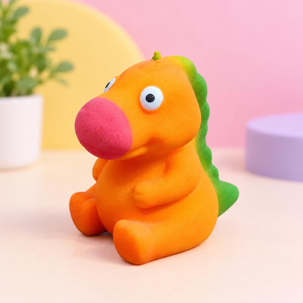 Игрушка антистресс сквиш Динозаврик поролонова Оранжевый (52-пом-6070-24)