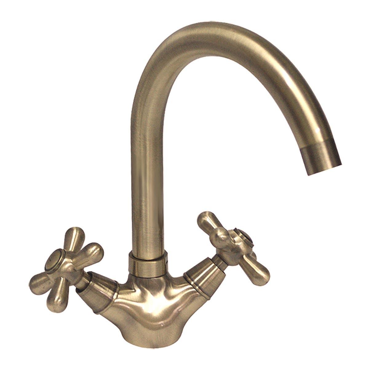 Смеситель для умывальника HAIBA DOMINOX 274 Бронзовый (HB0086)