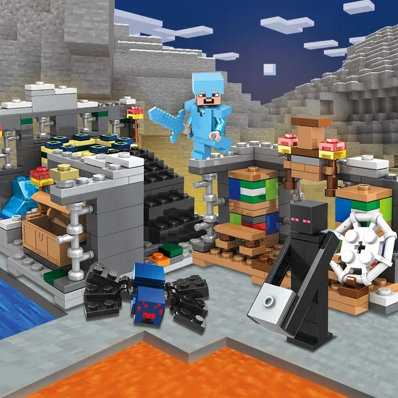 Конструктор Minecraft My World Портал в край з фігурками для дітей 437 дет. - фото 8 Конструктор Minecraft My World Портал в край з фігурками для дітей 437 дет. - фото 8