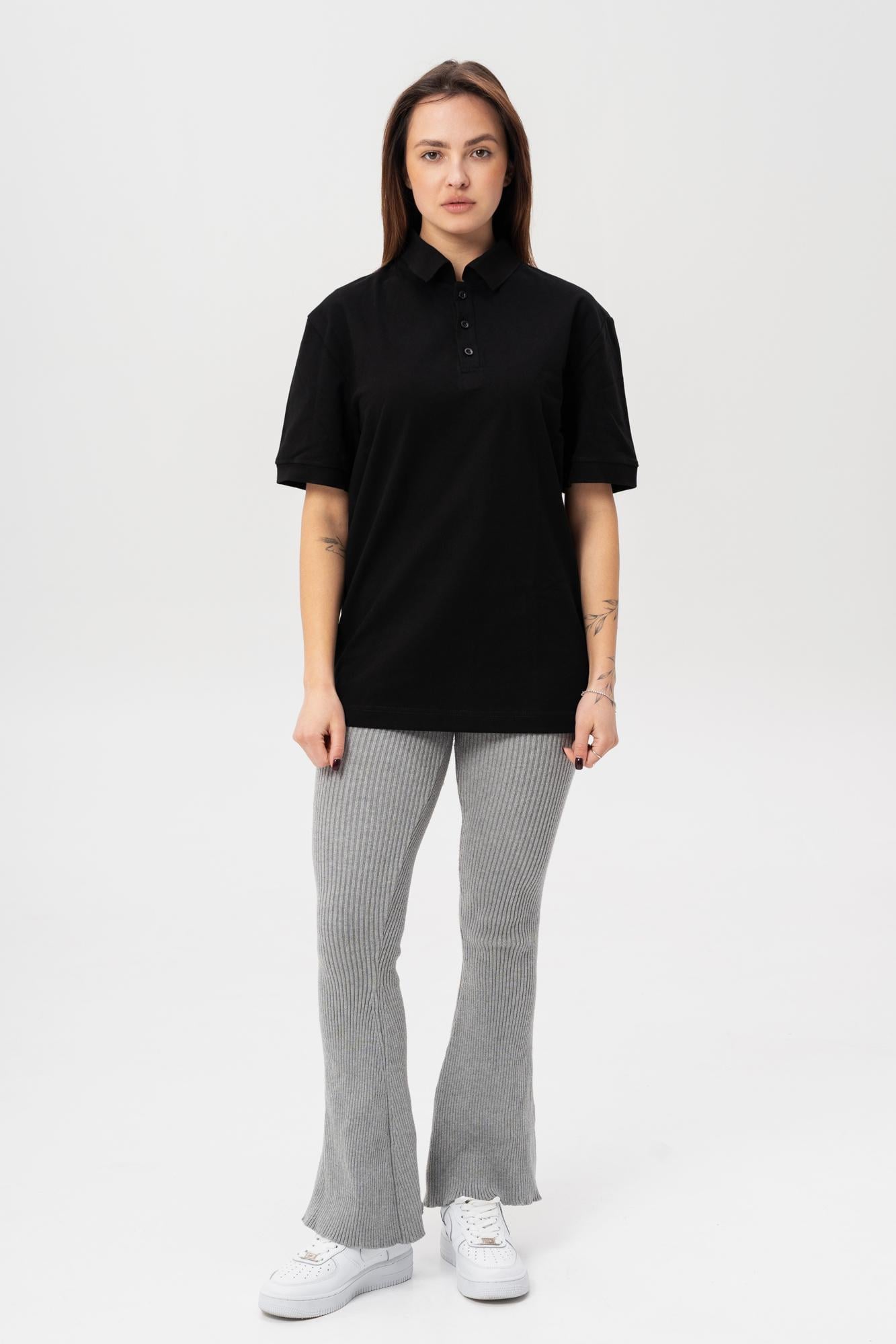 ᐉ Поло-тенниска с пуговицами Without Polo ХXL Black (ХXL8056213