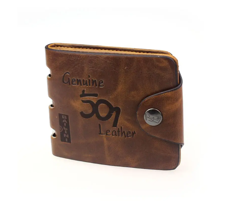 Гаманець чоловічий із застібкою 12x10 см (КШ2)