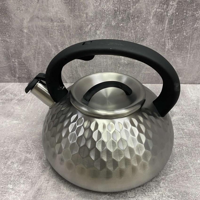 Чайник Maestro MR-1309 із нержавіючої сталі з чорною ручкою 3 л (1817403578) - фото 4 Чайник Maestro MR-1309 із нержавіючої сталі з чорною ручкою 3 л (1817403578) - фото 4