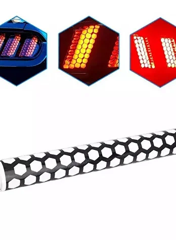 Наклейка сотовая защита для фар автомобиля (D00271) - фото 4 Наклейка сотовая защита для фар автомобиля (D00271) - фото 4