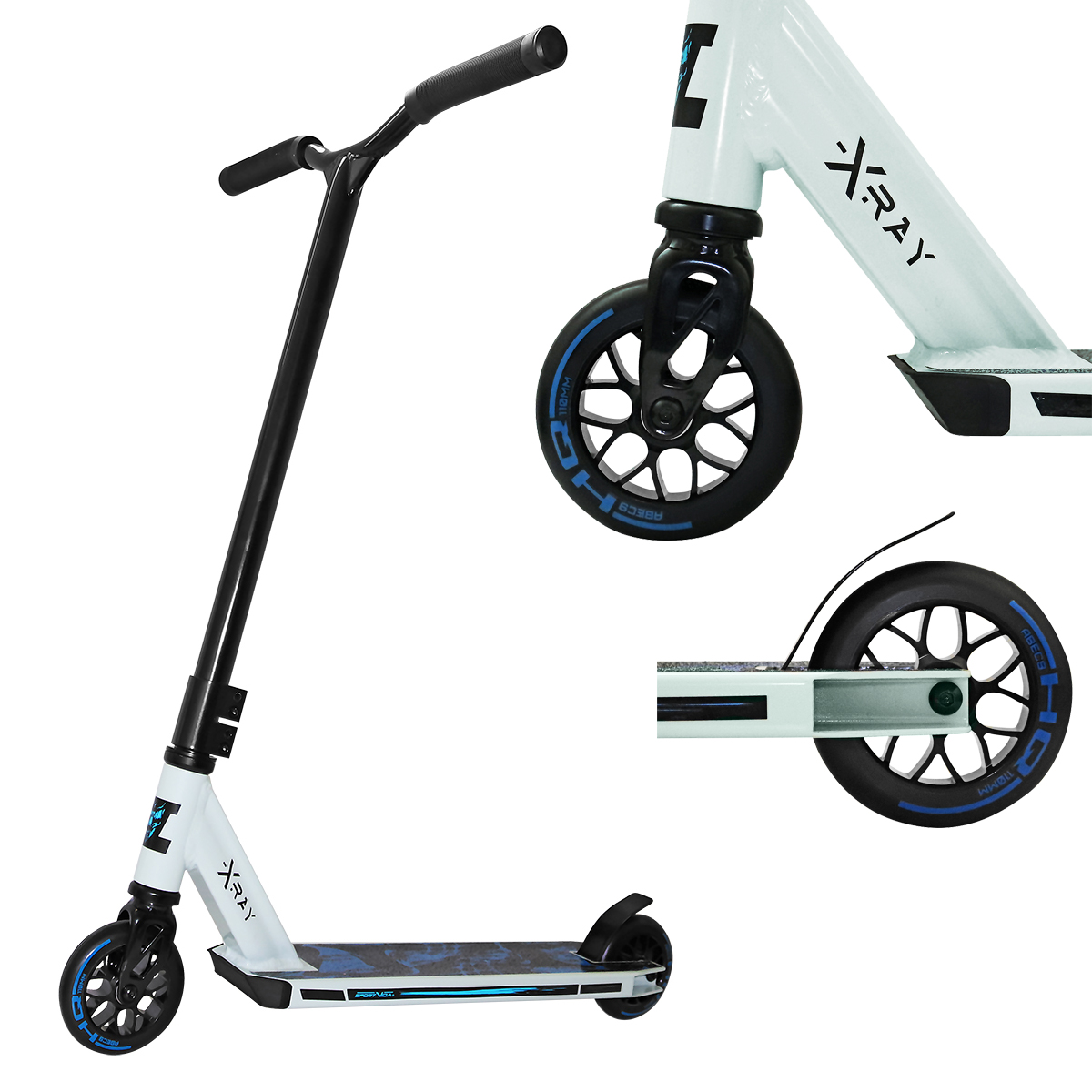 Самокат трюковой SportVida Stunt X-Ray 110 White/Blue (SV-WO0019) - фото 3