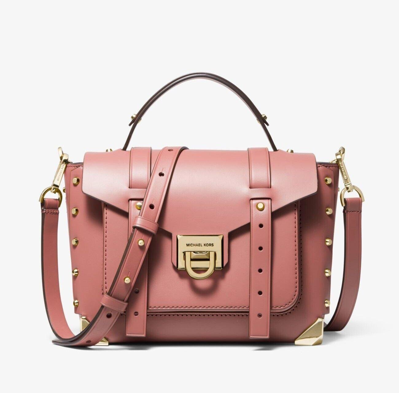 Жіноча сумка Michael Kors Manhattan Leather Rose (MK-797155)