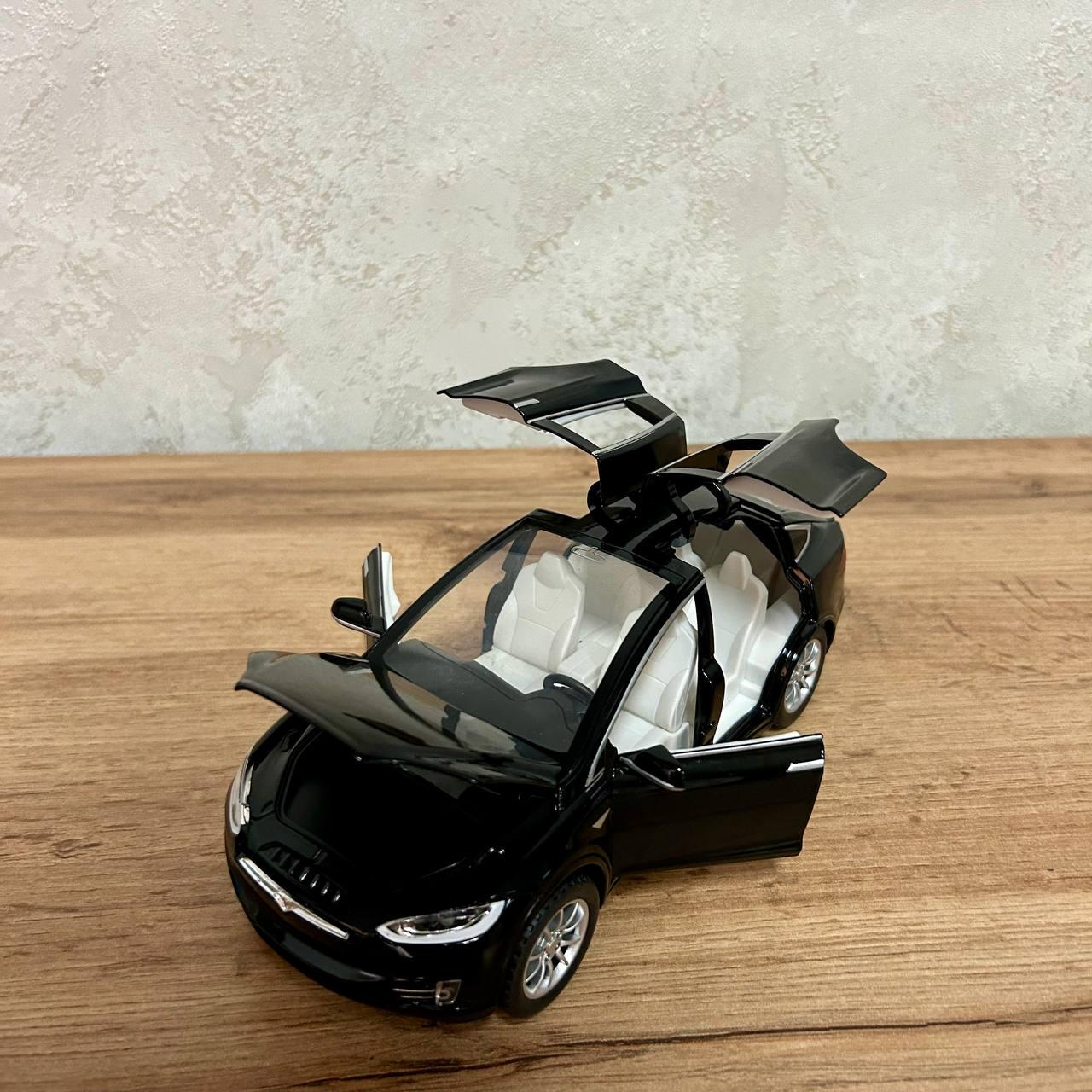 Игрушечная машинка Tesla Model 1:24 металлическая Черный (2403C black) - фото 8