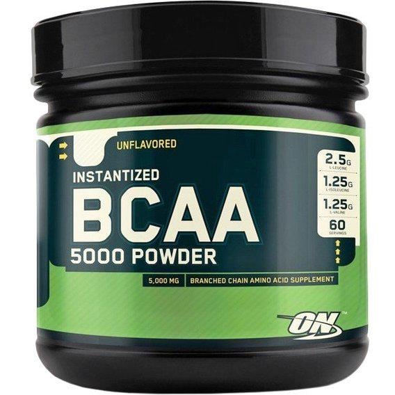 Амінокислота BCAA для спорту Optimum Nutrition BCAA 5000 Powder 380 г 40 порцій Oranгe