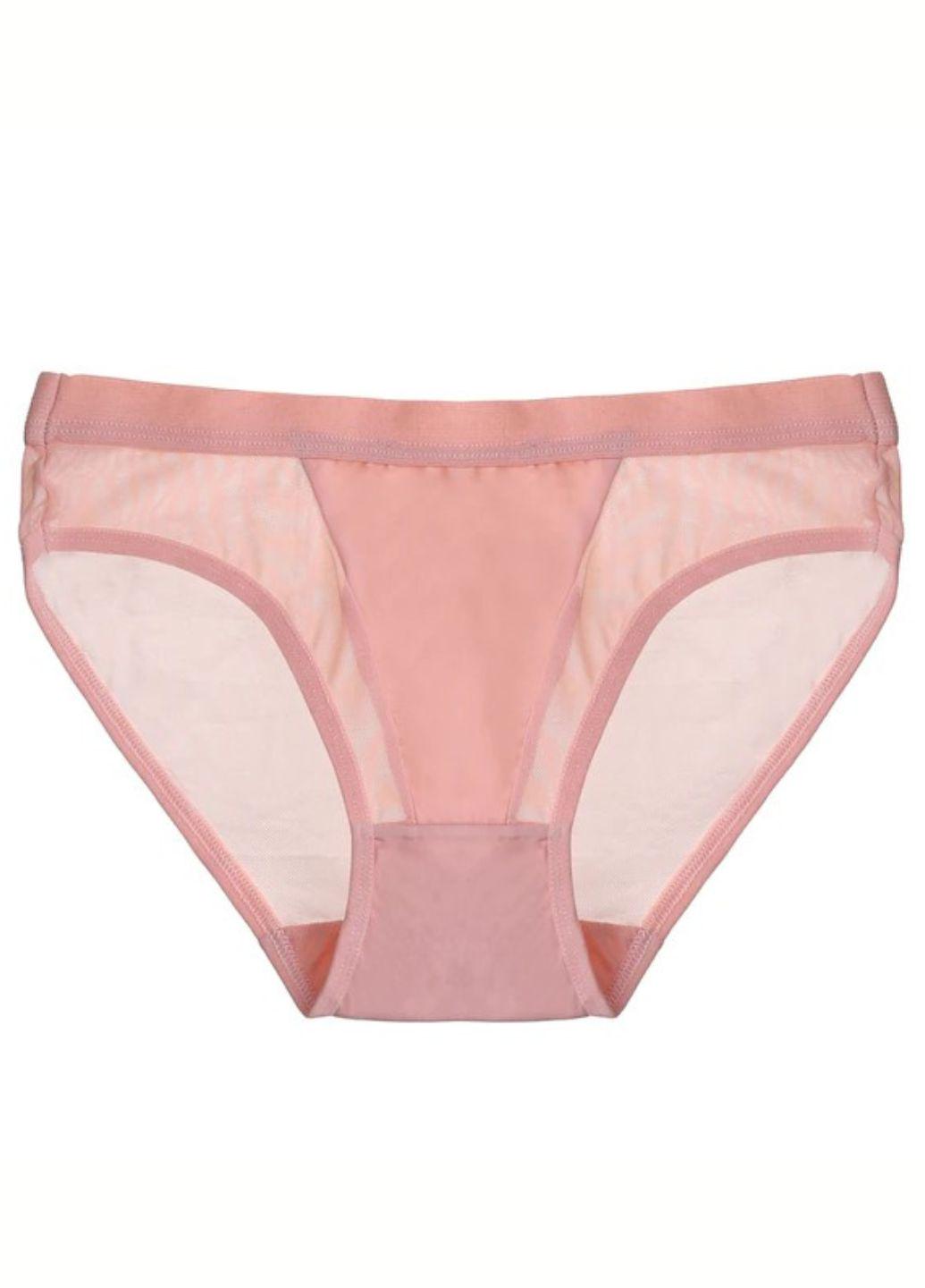 Женские трусики-слипы FINETOO с сеточкой 524-44 L р. 44 1 шт. Пудровый