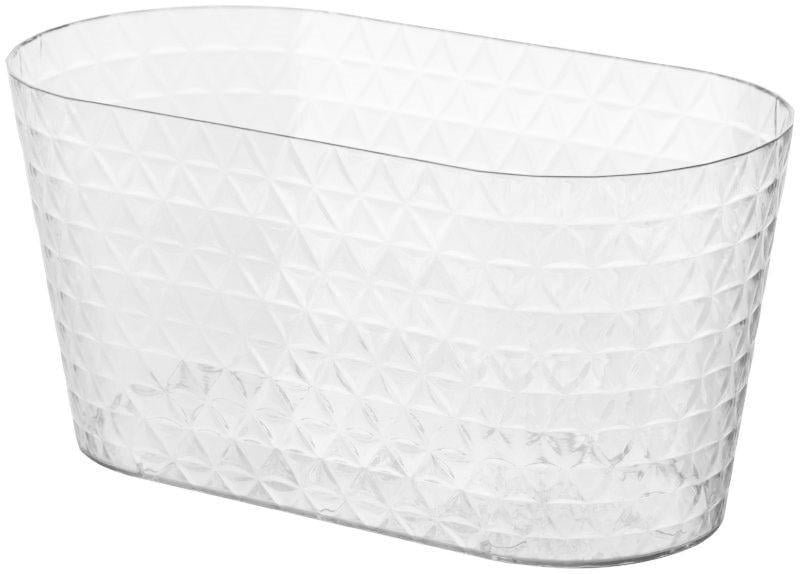 Кашпо Form-Plastic Diamant-mini Oval-23 2 л Прозрачный