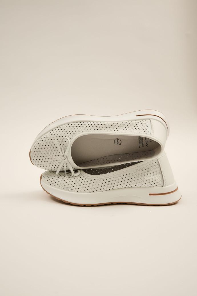 Балетки ALLSY кожаные р. 37 Белый (196788) - фото 2 Балетки ALLSY кожаные р. 37 Белый (196788) - фото 2