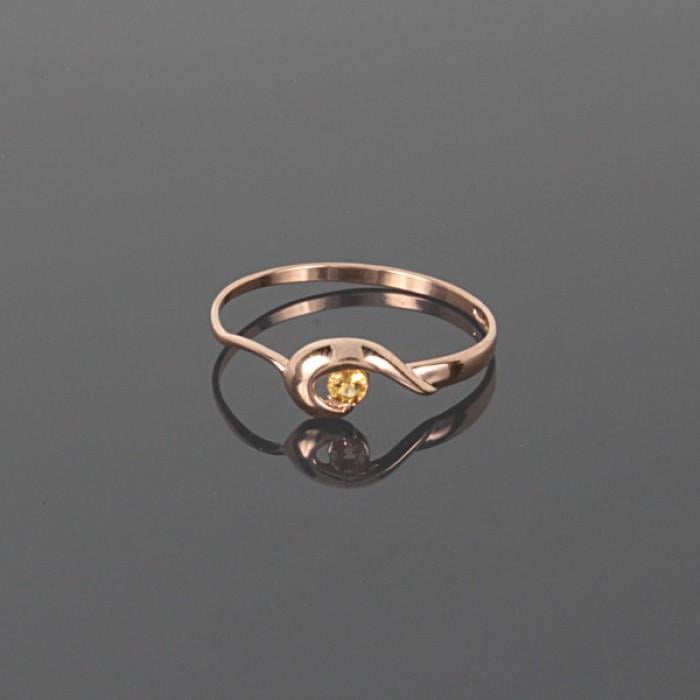 Кільце з червоного золота з цитрином (2249116087)