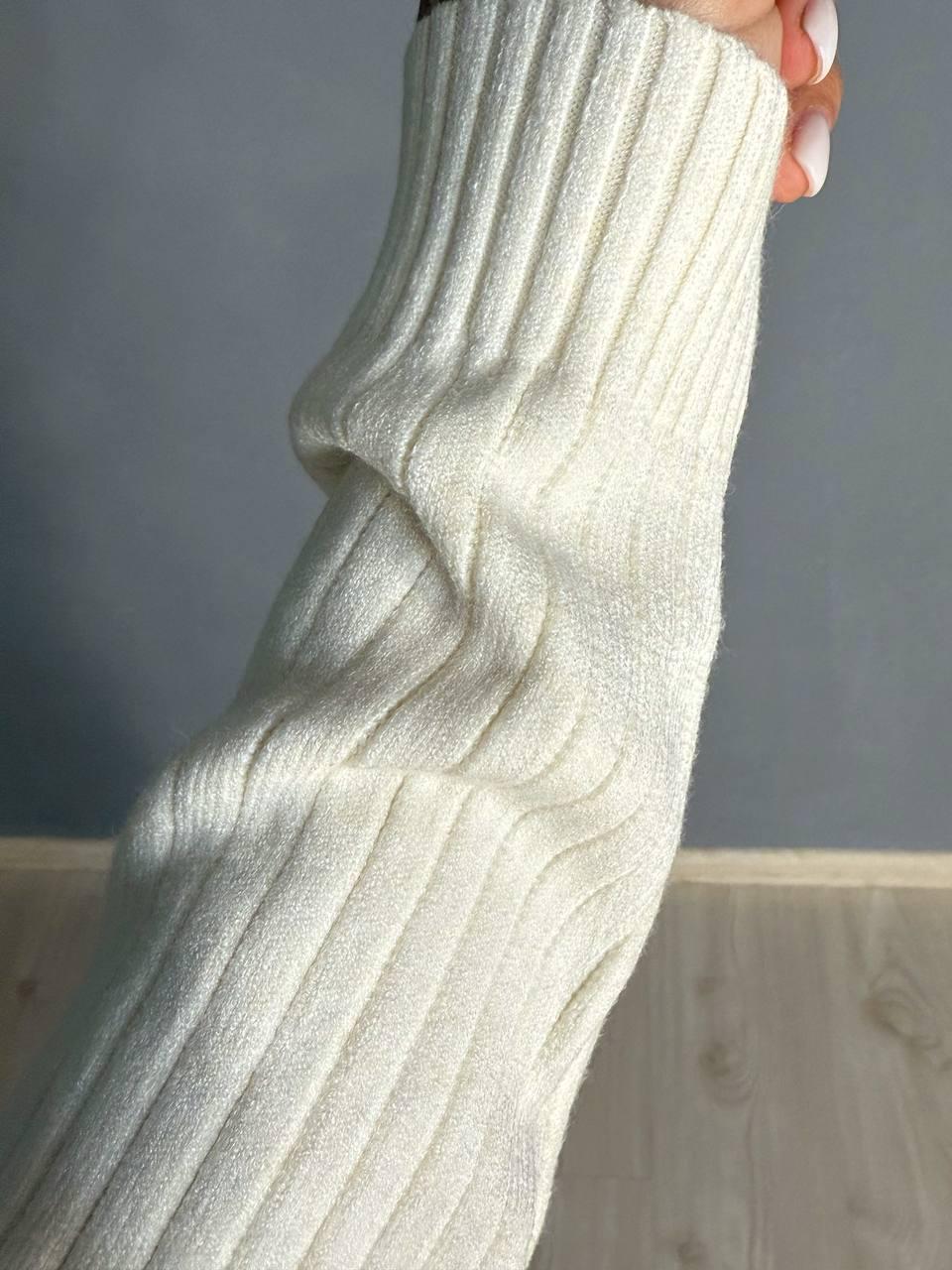 Костюм жіночий ACCORDDREAM 8703-28108 светр з брюками в рубчик в'язаний OS молочний (2958) - фото 5 Костюм жіночий ACCORDDREAM 8703-28108 светр з брюками в рубчик в'язаний OS молочний (2958) - фото 5