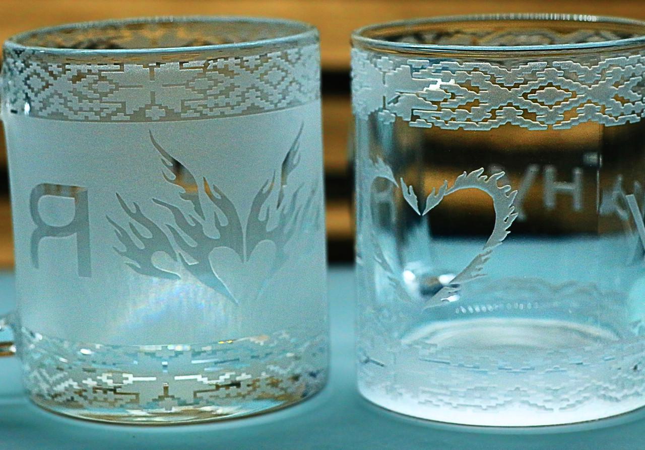 Парні чашки з гравіюванням ''Я люблю Україну'' 320 мл (2099708001)