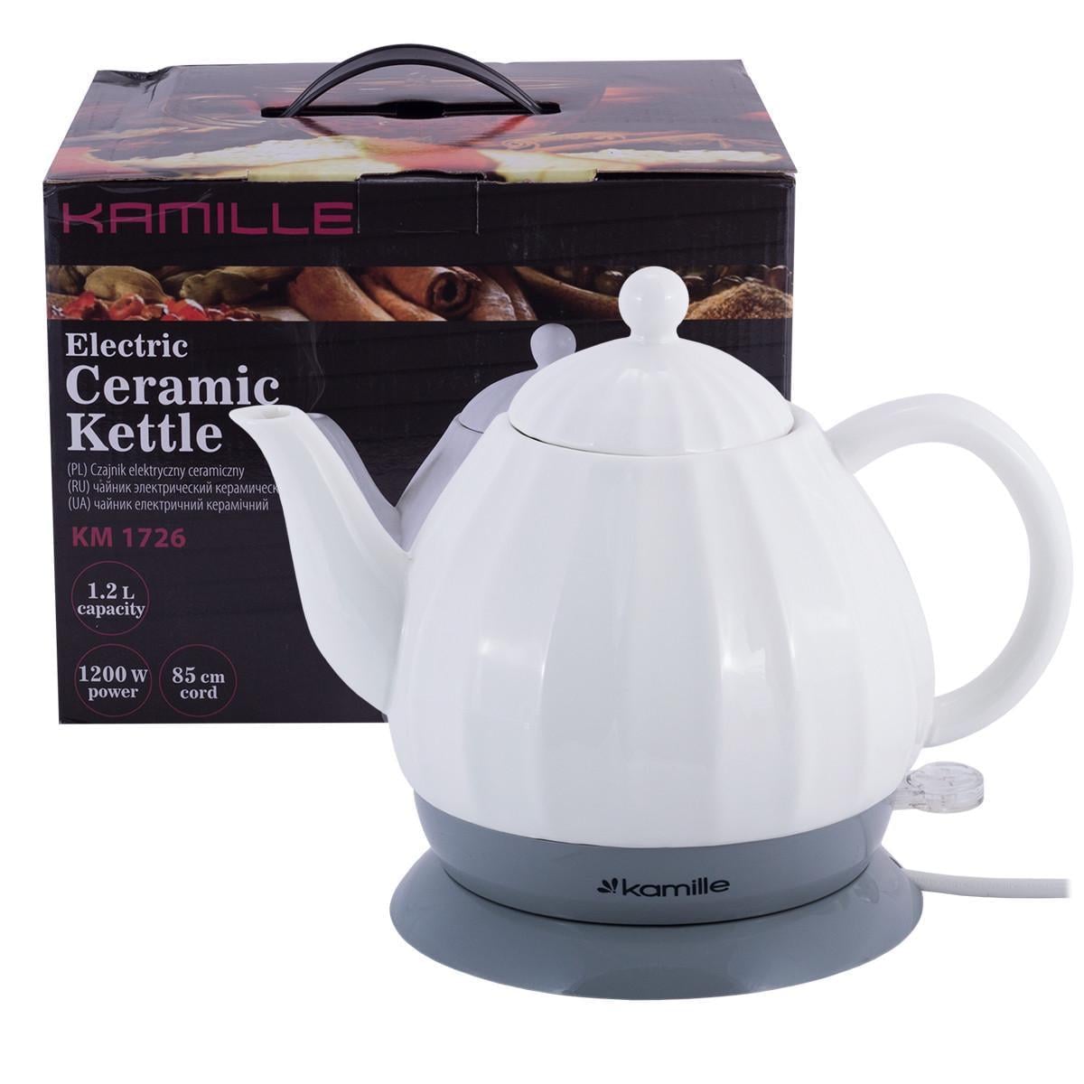 Электрочайник Kamille KM-1726 керамический 1,2л (1883389027) Электрочайник Kamille KM-1726 керамический 1,2л (1883389027)
