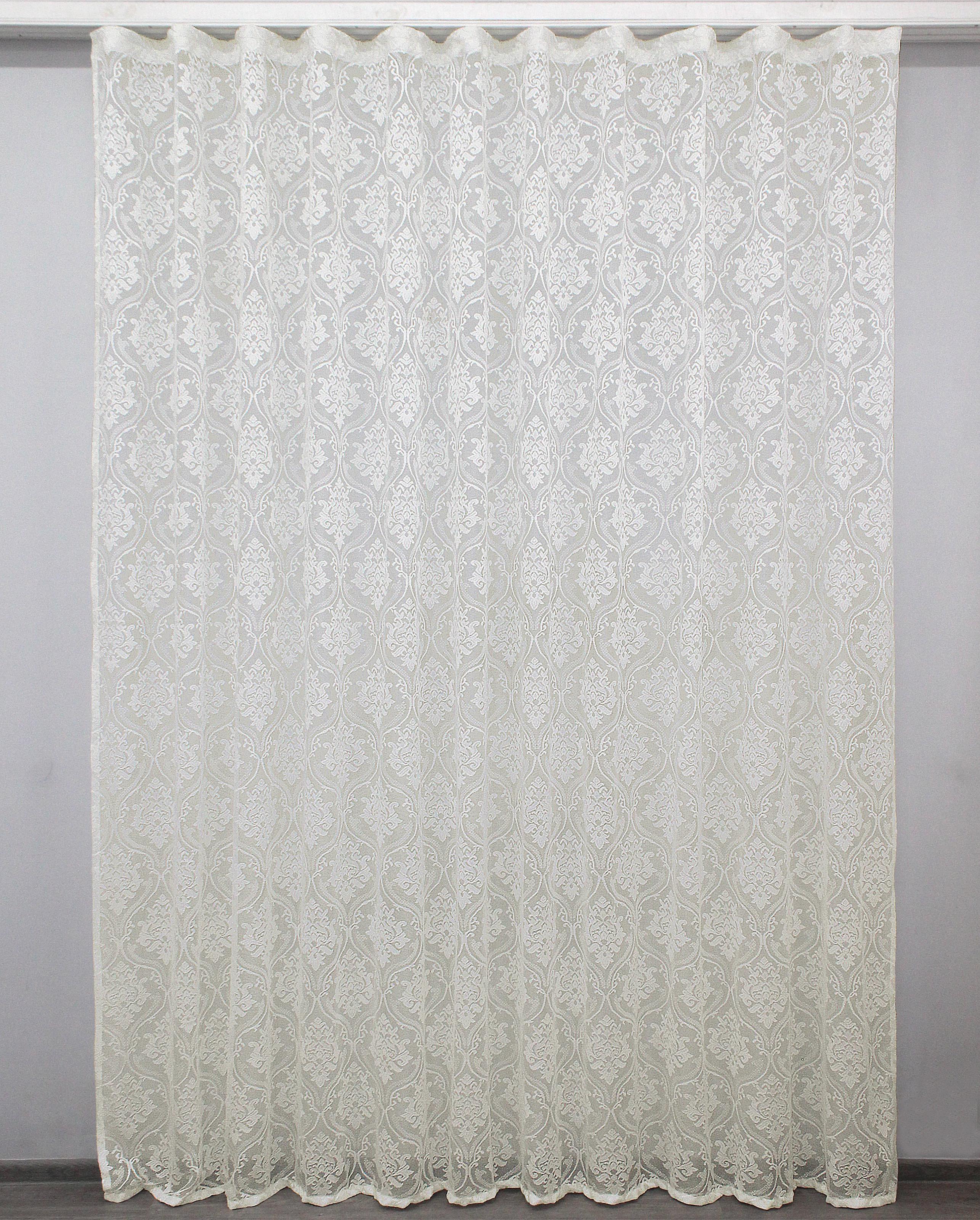 Тюль VR-Textil 1220т Розалія жакард 300х270 см Кремовий (40-053)