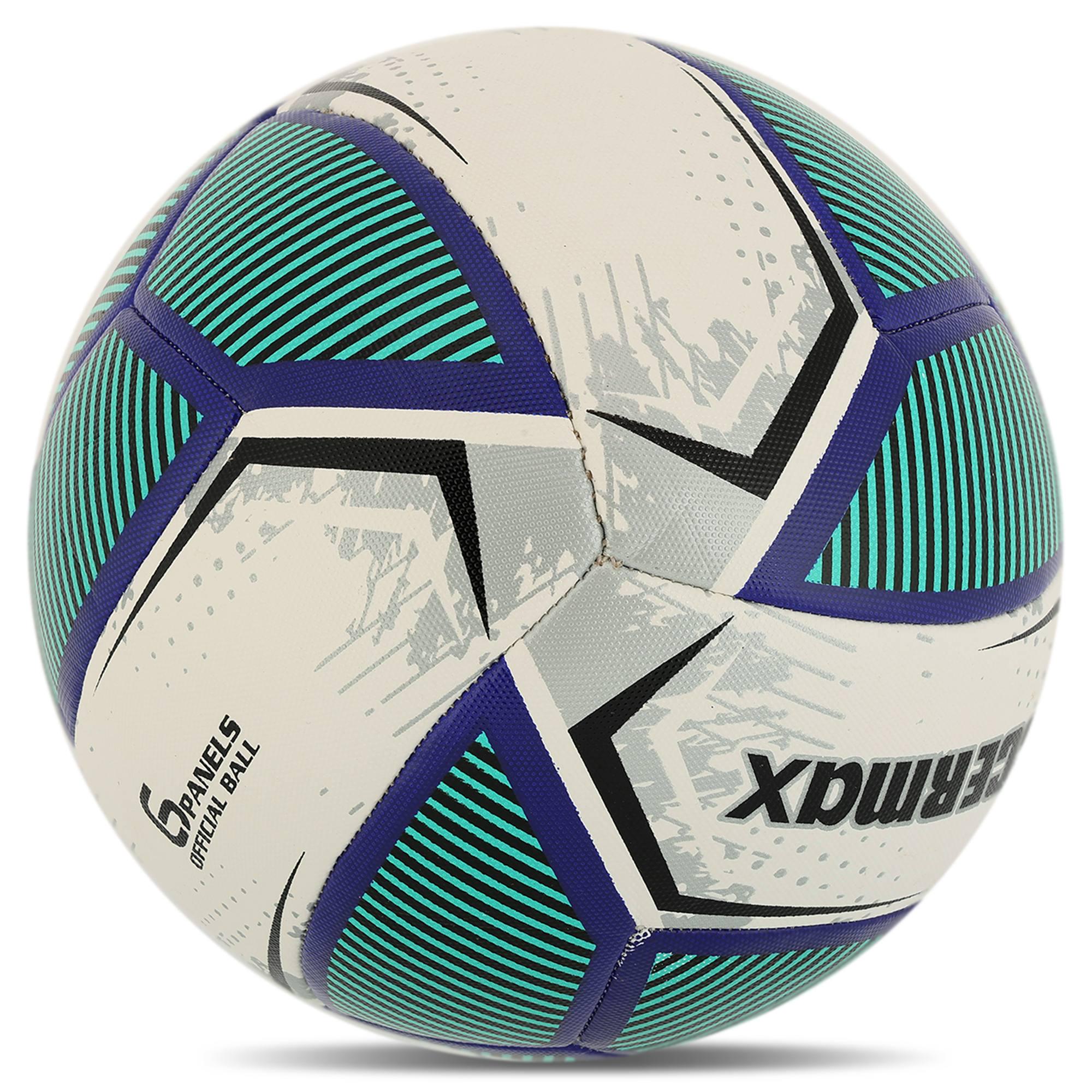 Мяч футбольный ламинированный SOCCERMAX HYBRID FB-4120 гибридная сшивка PU №5 Белый-синий (FB-4120_Белый-синий) - фото 4 Мяч футбольный ламинированный SOCCERMAX HYBRID FB-4120 гибридная сшивка PU №5 Белый-синий (FB-4120_Белый-синий) - фото 4
