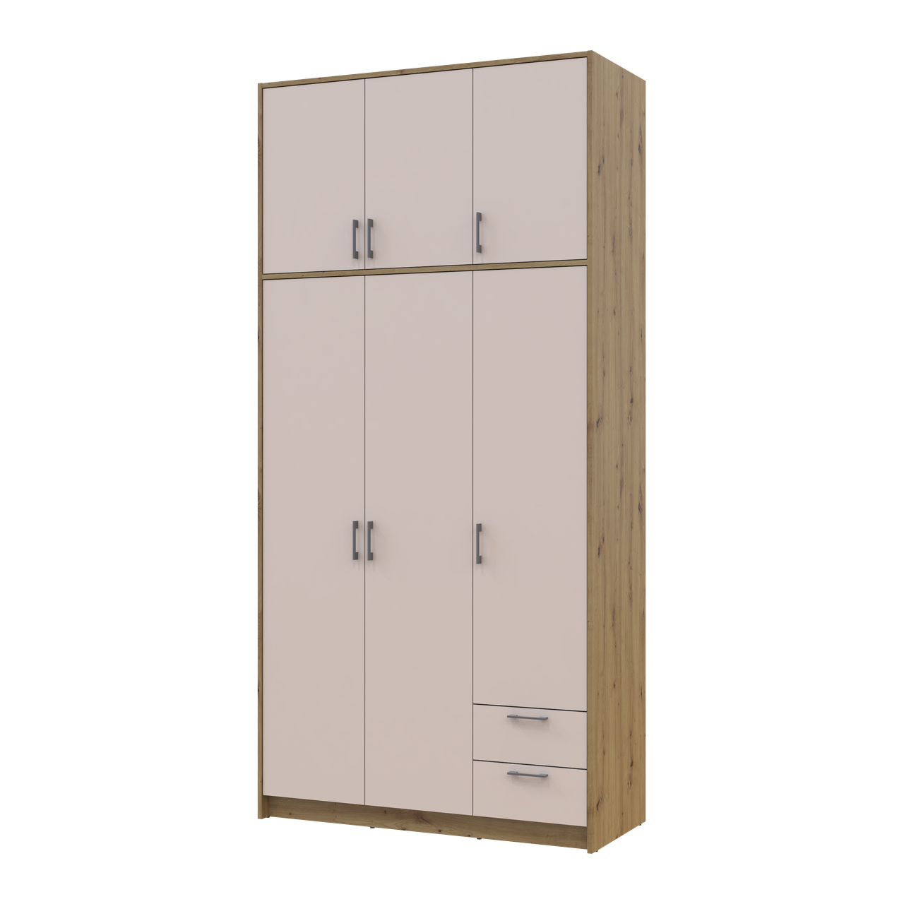 Антресоль висока Doros Ронді 3 ДСП 121х52х65 см Дуб Артізан/Кашемір (41516183) - фото 5 Антресоль висока Doros Ронді 3 ДСП 121х52х65 см Дуб Артізан/Кашемір (41516183) - фото 5