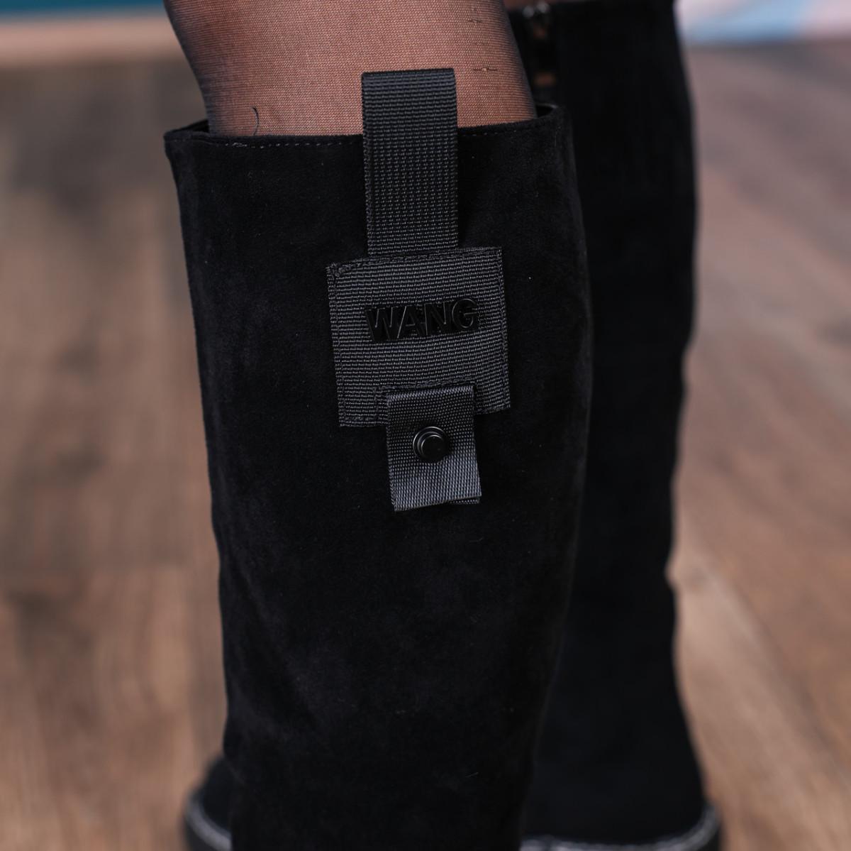 Ботфорти жіночі зимові Fashion р. 39 25 см Чорний (3414) - фото 8 Ботфорти жіночі зимові Fashion р. 39 25 см Чорний (3414) - фото 8