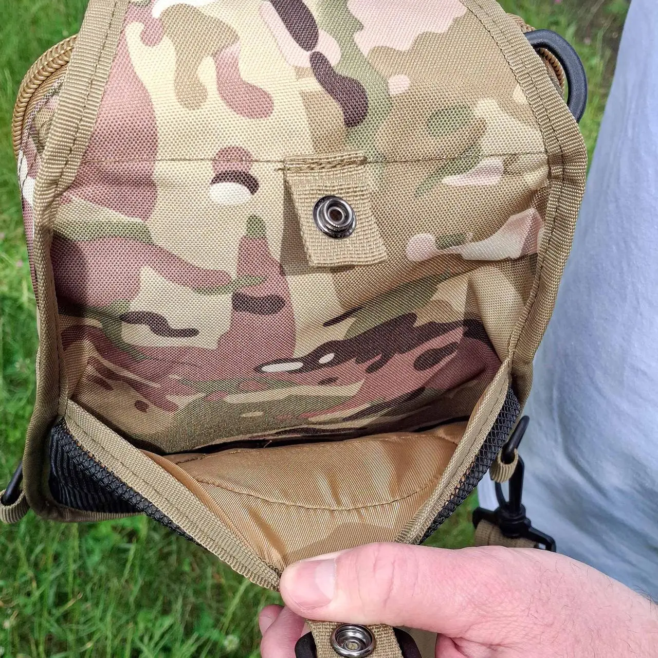 Рюкзак тактический однолямочный Tactical с системой MOLLE 5 л Мультикам (095 multicam) - фото 6 Рюкзак тактический однолямочный Tactical с системой MOLLE 5 л Мультикам (095 multicam) - фото 6